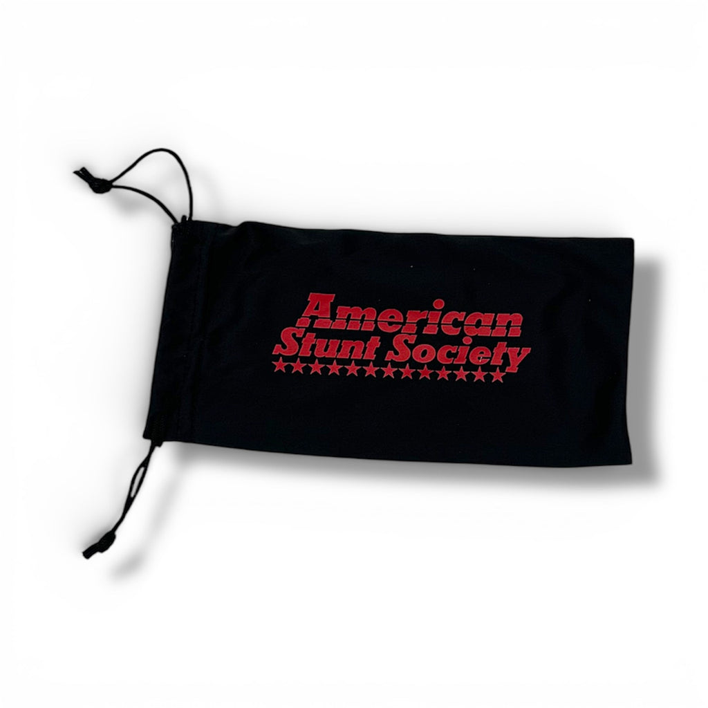 american stunt society sunglasses bag
